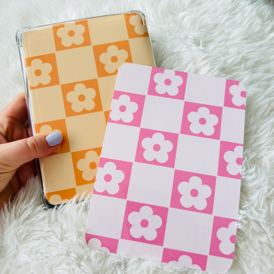 Checker + floral kindle case insert