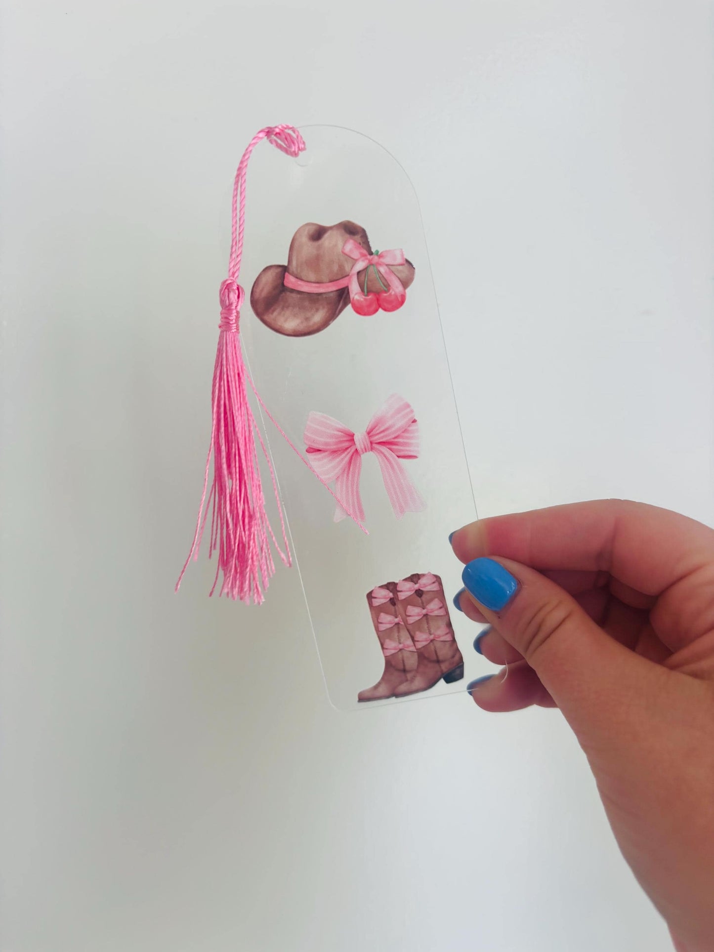 cowgirl romance era acrylic bookmarks