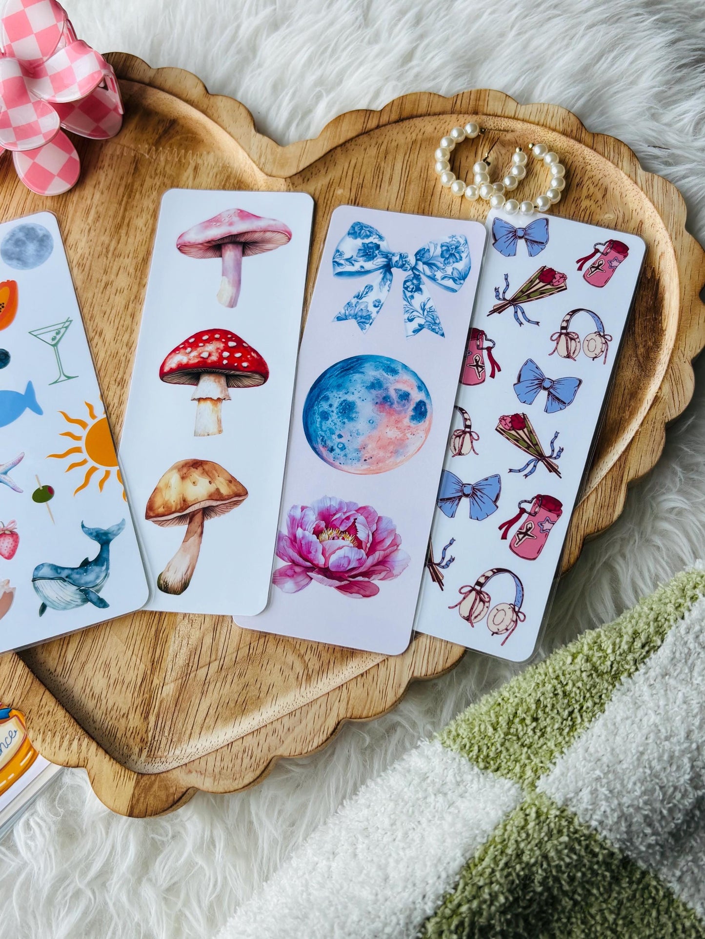 pretty bookmarks | handmade | cute | bookish | book lover gift | bookmark | bookstagram | booktok | cutesy | soft | pastel | trendy |