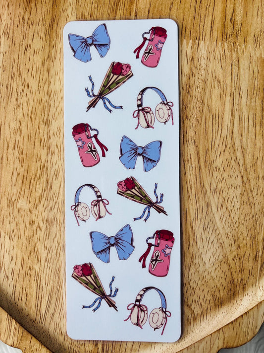Girly girl | handmade | cute | bookish | book lover gift | bookmark | bookstagram | booktok | cutesy | soft | pastel | trendy |