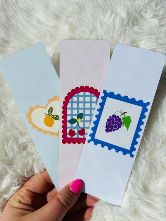 fruit bookmarks