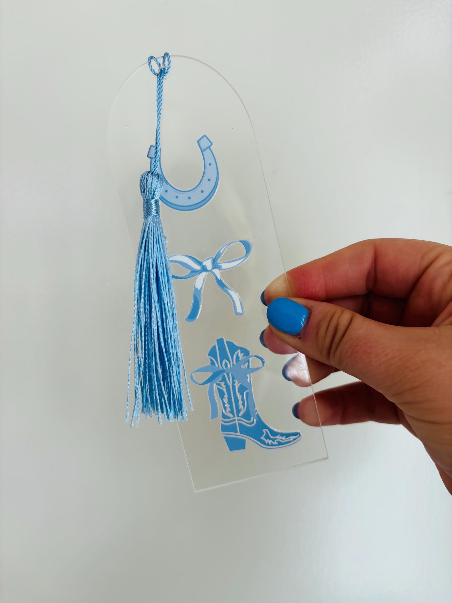 Cowgirl acrylic bookmarks | tassel bookmark | acrylic bookmark | cowgirl