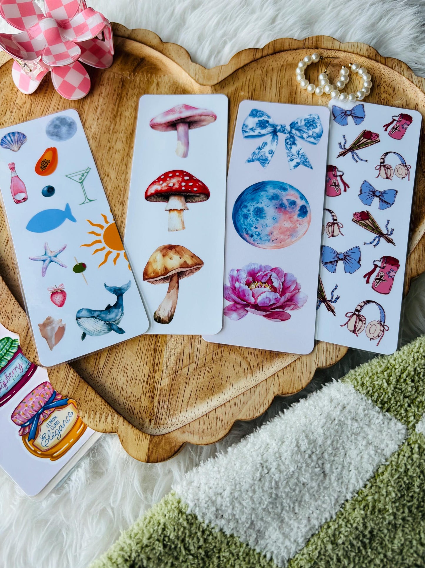 pretty bookmarks | handmade | cute | bookish | book lover gift | bookmark | bookstagram | booktok | cutesy | soft | pastel | trendy |