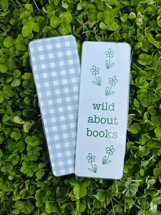 wild about books! | handmade bookmarks | cute | bookish | book lover gift | bookmark | bookstagram | booktok | plants | green